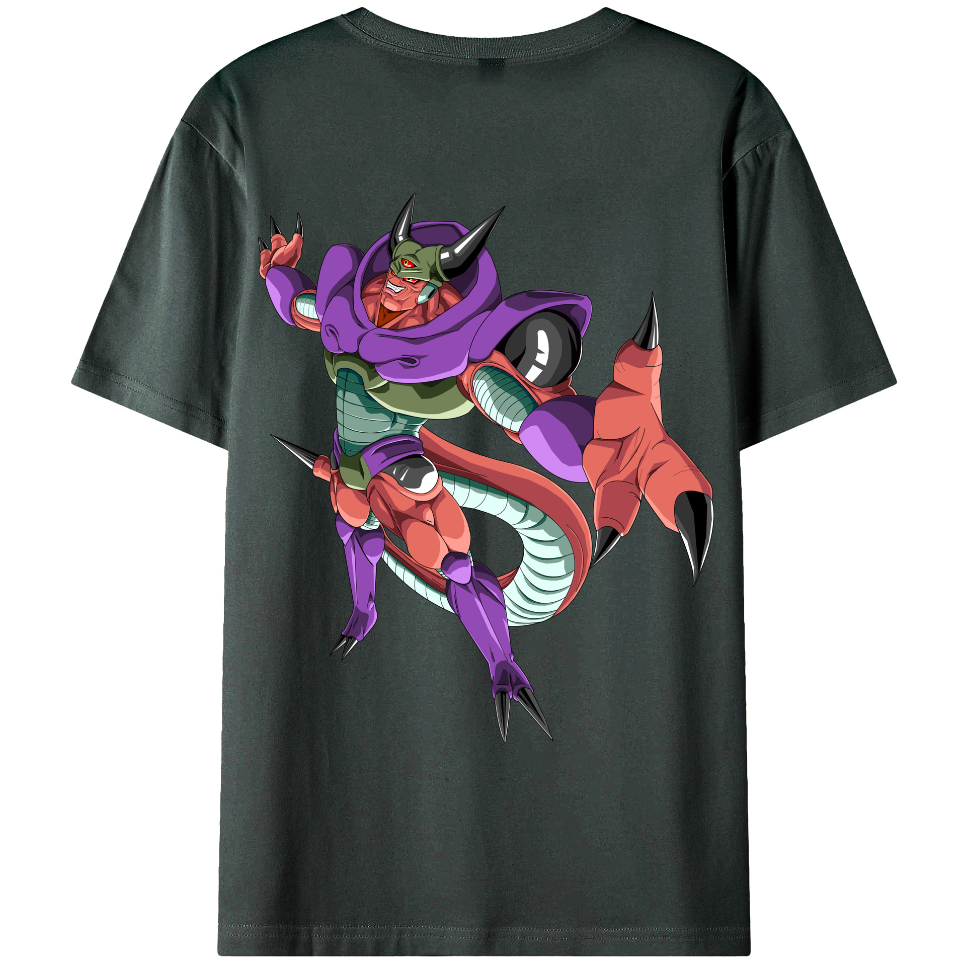 （画像用） ドラゴンボール ジャネンバ DRAGON BALL Janemba 綿100％ メンズ半袖Tシャツ（バックプリント） 通気性